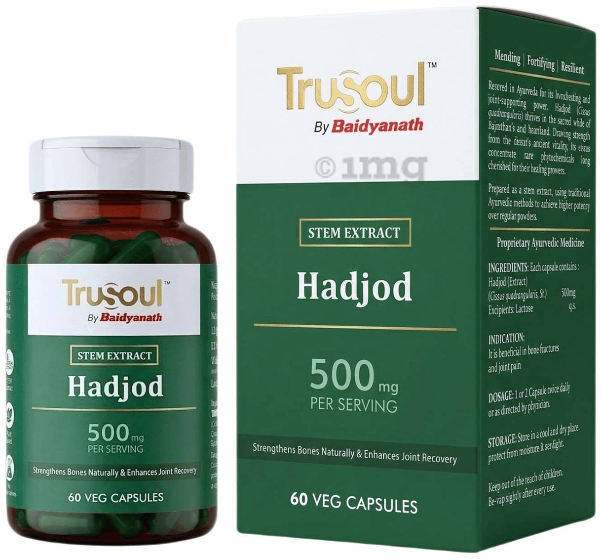 Baidyanath TruSoul Pure Hadjod, 60 Capsules