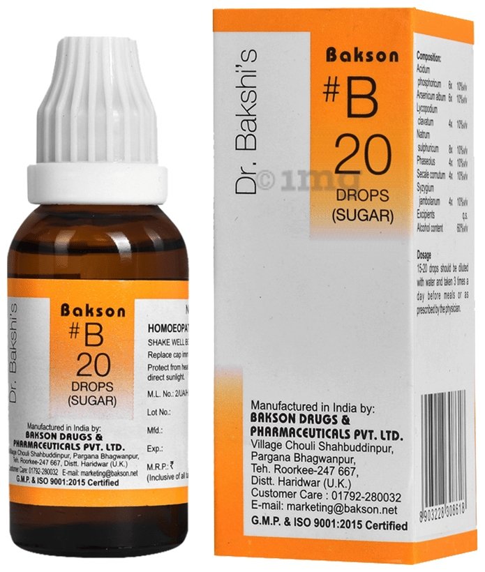 Bakson B20 Drops, 30 ml