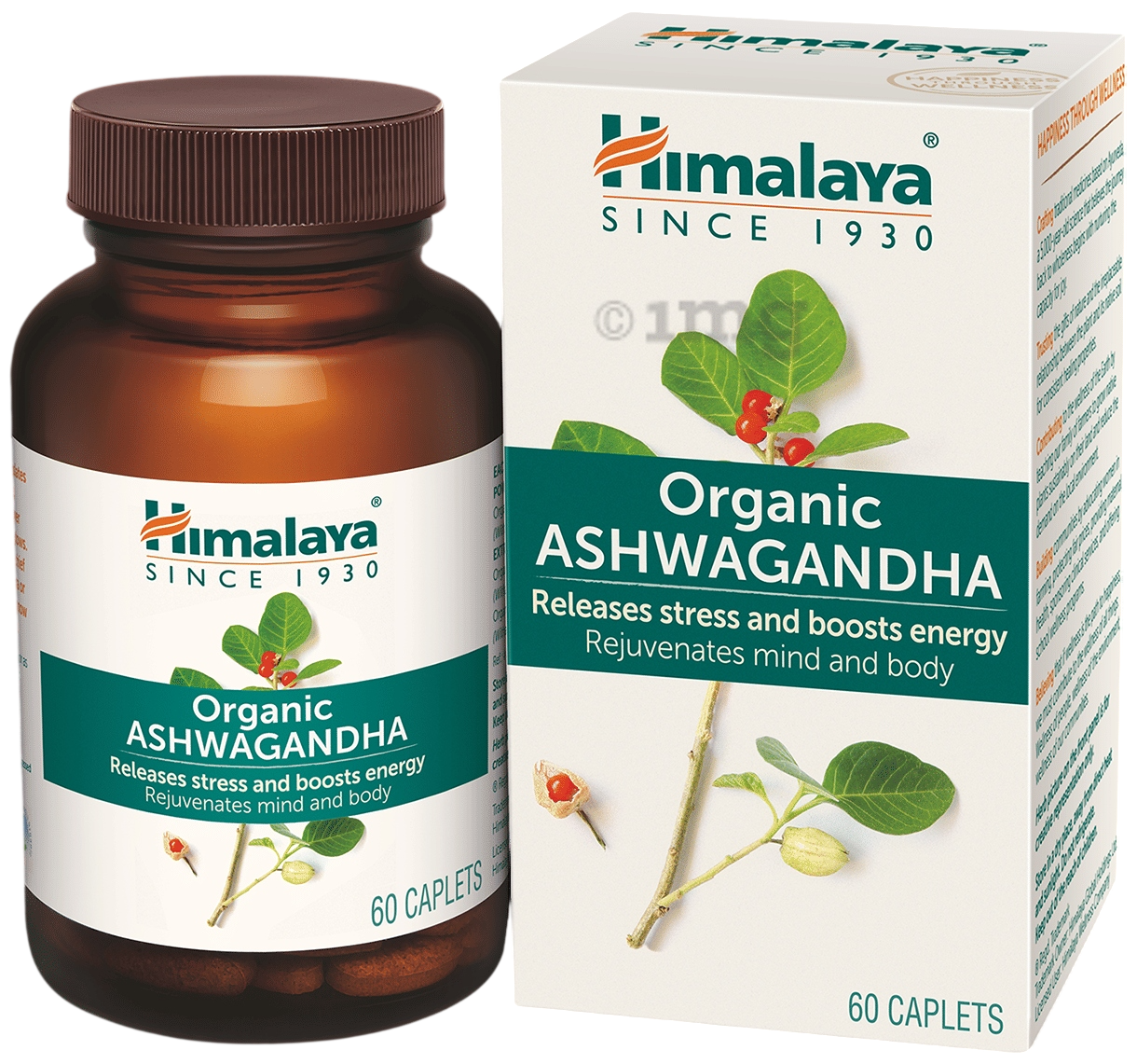 Himalaya Organic Ashwagandha, 30 Caplets