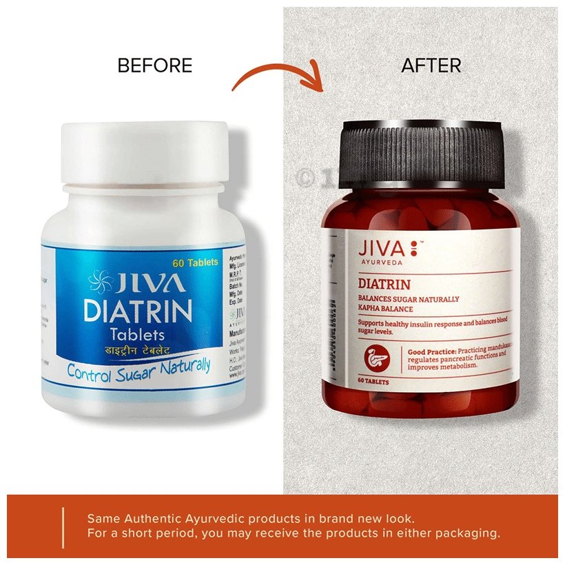 Jiva Ayurveda Diatrin Tablets 500mg, 60 Tablets - Image 2