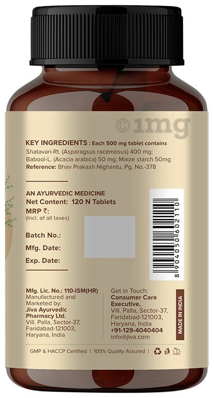 Jiva Ayurveda Shatavari Tablets