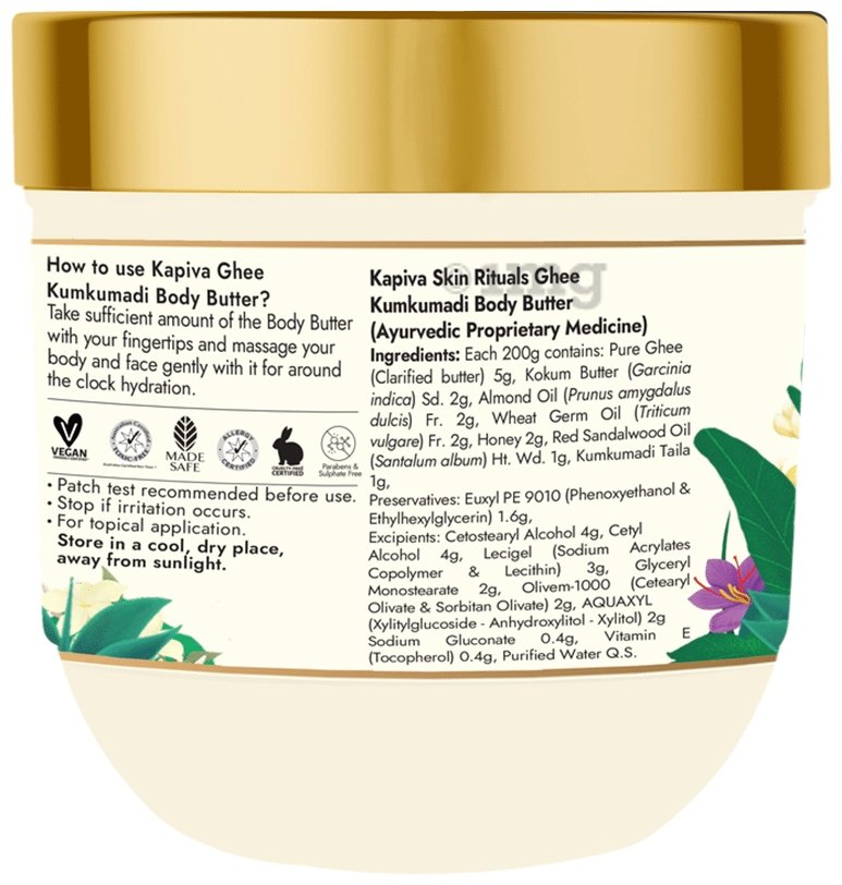 Kapiva Ghee Kumkumadi Body Butter